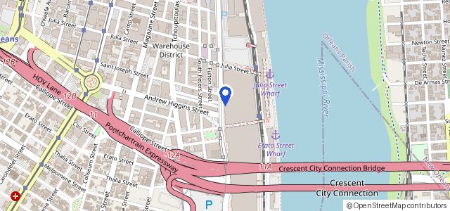 Map of New Orleans Ernest N. Morial Convention Center