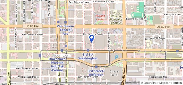 Map of Phoenix Convention Center