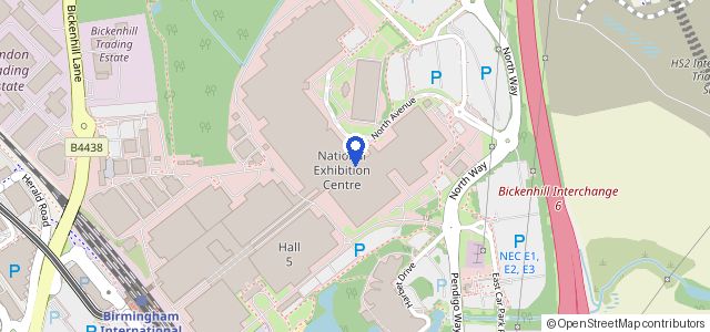 Map of Nec Birmingham